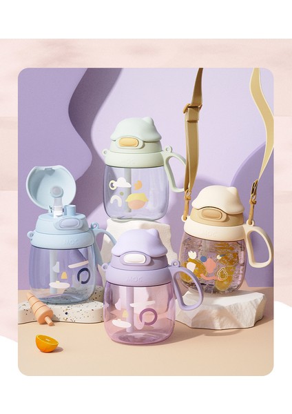 Yeni Yaz Pot Göbek Fincan Plastik Su Bardağı Yüksek Değer Su Isıtıcısı Süper Büyük Kapasiteli Pembe + Fincan Fırçası Saman Fırçası + Etiket + Stereo Yama 1300 ml (Yurt Dışından)