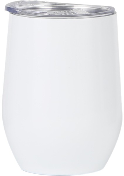 Yumurtalık Paslanmaz Çelik Yaratıcı U Şeklinde Kırmızı Şarap Termos Bardak Büyük Göbek 12OZ Yumurta Kabuğu Bardak Yıldız Parlak Beyaz (Yurt Dışından)
