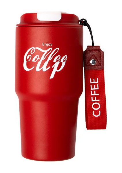 Çift Katmanlı Büyük Kapasiteli Araba Kupa Tatil Hediyesi Paslanmaz Çelik Kahve Kupa, 590 ml (Yurt Dışından)