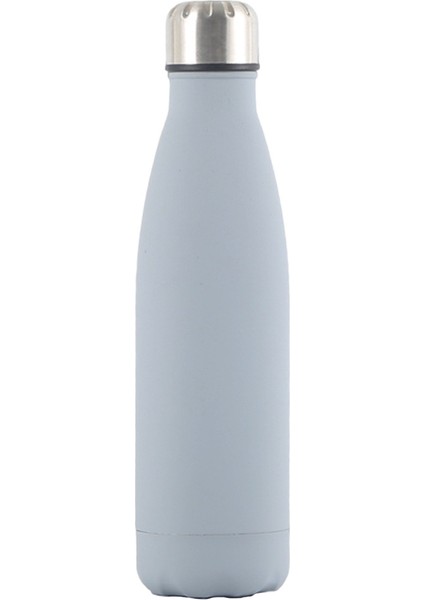 Paslanmaz Çelik Termos Bardak Açık Spor Pot Kola Şişesi Termos Bardak Kauçuk Boya Gri (Yurt Dışından)