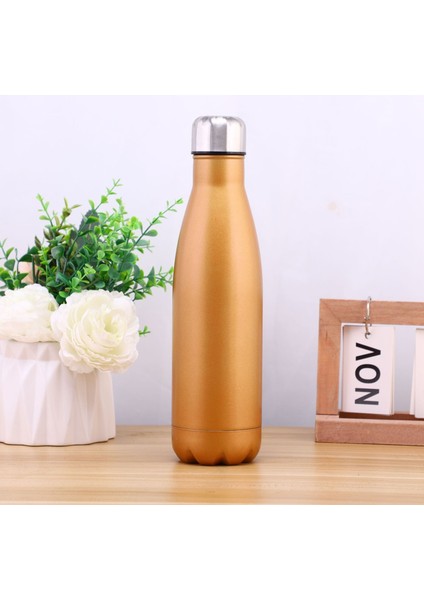 304 Paslanmaz Çelik Kola Şişesi Büyük Kapasiteli Açık Termos Spor Pot Bowling Bardağı 3 500 ml (Yurt Dışından)