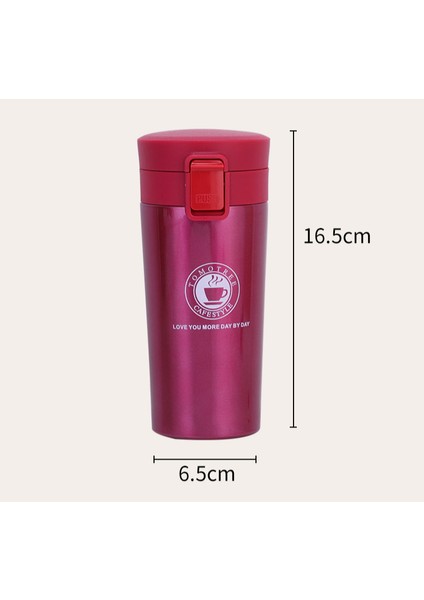 Sıçrama Kapak Paslanmaz Çelik Kahve Fincanı Çift Katmanlı Büyük Kapasiteli Araba Kupa Tatil Hediyesi, 500 ml (Yurt Dışından) fiyatları