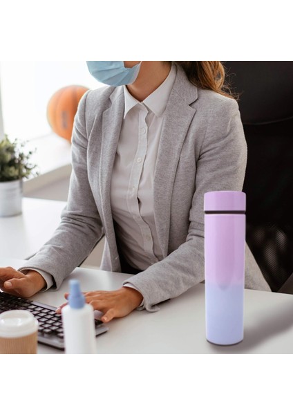 Yalıtımlı Su Şişesi Kahve Çay Seyahat Kupa Termos Sıcaklık Göstergeli Su Şişesi 500ML/16.9 Fl.oz - 12 Saat Sıcak Veya Soğuk Kalır (Siyah) (Yurt Dışından) modelleri