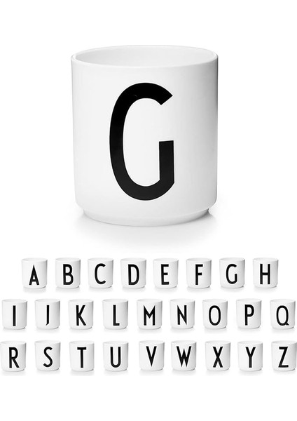 Mektup Kahve Fincanı / Mektup Kupa Basit Tarzı (G Harfi) (Yurt Dışından)