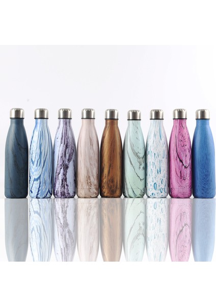 Yalıtım Fincan Spor Su Isıtıcısı Paslanmaz Çelik Yaratıcı Ahşap Tahıl Kola Şişesi Kırmızı Ahşap Tahıl (Yurt Dışından) modelleri