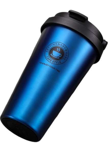 Çift Katmanlı Büyük Kapasiteli Araba Kupa Tatil Hediyesi Paslanmaz Çelik Hasır Bardak, 500 ml (Yurt Dışından)