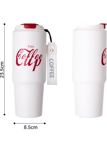 Çift Katmanlı Büyük Kapasiteli Araba Kupa Tatil Hediyesi Paslanmaz Çelik Kahve Kupa, 900 ml (Yurt Dışından) modelleri