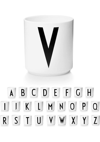 Mektup Kahve Fincanı / Mektup Kupa Basit Tarzı (Mektup V) (Yurt Dışından)