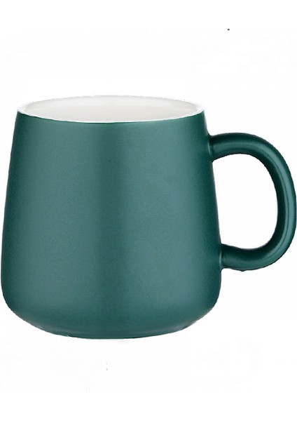 Parlak Seramik Kahve Kupa, Ofis ve Ev Için Mark Bardak, 13OZ, Bulaşık Makinesine ve Mikrodalgaya Uygun Çay Kahve Fincanı, 1 Paket (Yeşil) (Yurt Dışından)