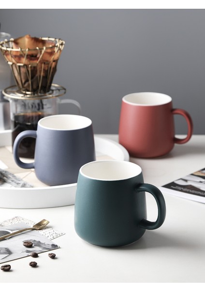 Parlak Seramik Kahve Kupa, Ofis ve Ev Için Mark Bardak, 13OZ, Bulaşık Makinesine ve Mikrodalgaya Uygun Çay Kahve Fincanı, 1 Paket (Yeşil) (Yurt Dışından) fırsatları