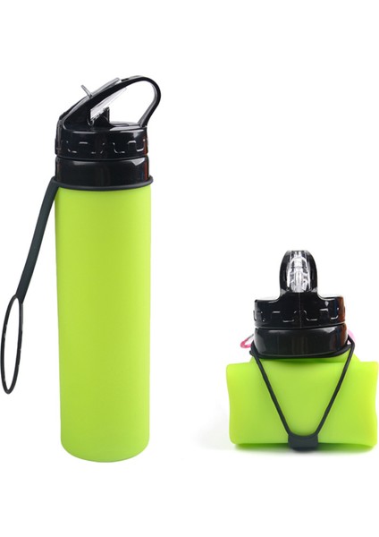 Katlanabilir Su Şişesi Bpa Içermez - Üçlü Sızdırmazlık Hafif 20OZ (Yeşil) ile Seyahat Spor Şişeleri Için Katlanabilir Su Şişesi (Yurt Dışından)