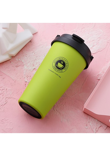 Çift Katmanlı Büyük Kapasiteli Araba Kupa Tatil Hediyesi Paslanmaz Çelik Hasır Bardak, 500 ml (Yurt Dışından) fırsatları