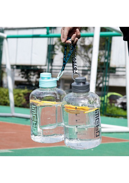 Yaz Yeni Plastik Bardak Spor Büyük Kapasiteli Spor Su Isıtıcısı Taşınabilir Açık Yüksek Sıcaklığa Dayanıklı Ton Ton Su Bardağı Çift Içme Kapaklı Saman Mavisi 2.2l (Yurt Dışından) fiyatları