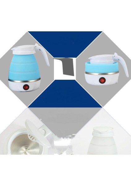 Ultra Ince Yükseltilmiş Gıda Sınıfı Silikon Seyahat Katlanabilir Elektrikli Su Isıtıcısı Kaynatın Kuru Koruma Çift Voltajlı ve Ayrılabilir Güç Kablosu ile Taşınabilir, 600 ml 110-2 (Yurt Dışından) modelleri