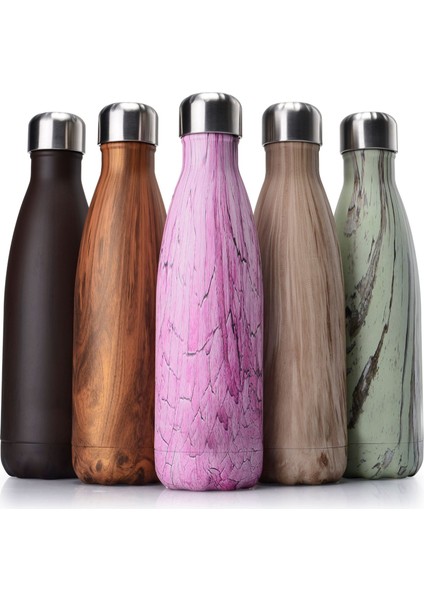Yalıtım Fincan Spor Su Isıtıcısı Paslanmaz Çelik Yaratıcı Ahşap Tahıl Kola Şişesi Asil Mor (Yurt Dışından) fırsatları