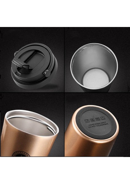 Çift Katmanlı Büyük Kapasiteli Araba Kupa Tatil Hediyesi Paslanmaz Çelik Hasır Bardak, 500 ml (Yurt Dışından) fiyatları