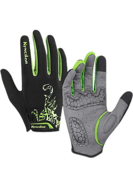 Erkekler ve Kadınlar Için Bisiklet Eldivenleri - Dağ Bisikleti Eldivenleri Dokunmatik Ekran Kaymaz Şok Emici, Erkekler ve Bayanlar Için Bisiklet Hediyeleri-Yeşil(S) (Yurt Dışından)
