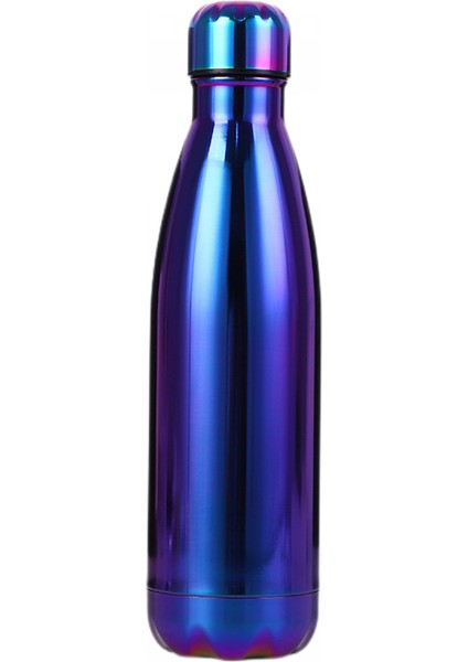 Paslanmaz Çelik Termos Bardak Açık Spor Pot Kola Şişesi Termos Bardak Galvanik Mor (Yurt Dışından)