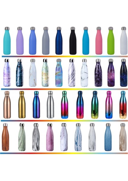 Paslanmaz Çelik Termos Bardak Açık Spor Pot Kola Şişesi Termos Bardak Galvanik Mor (Yurt Dışından) fiyatları