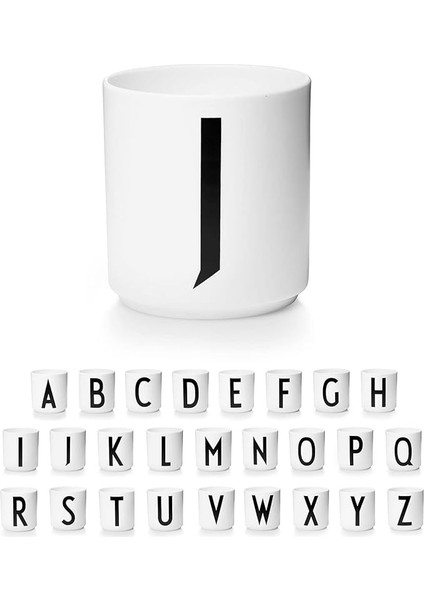 Mektup Kahve Fincanı/mektup Kupa Basit Tarzı (J Harfi) (Yurt Dışından)