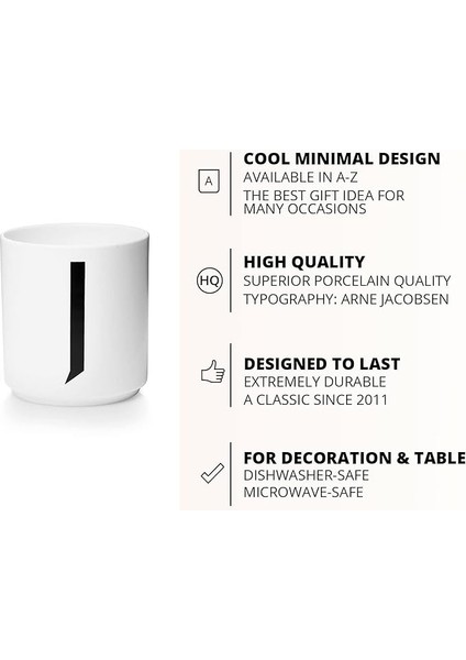 Mektup Kahve Fincanı/mektup Kupa Basit Tarzı (J Harfi) (Yurt Dışından) fiyatları