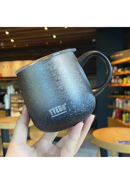 Büyük Kapasiteli Degrade Kupa Tatil Hediyesi Paslanmaz Çelik Kahve Kupa, 473 ml (Yurt Dışından)