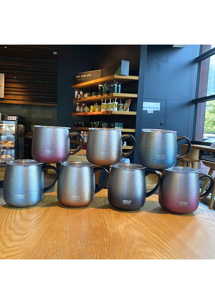 Büyük Kapasiteli Degrade Kupa Tatil Hediyesi Paslanmaz Çelik Kahve Kupa, 473 ml (Yurt Dışından) fırsatları