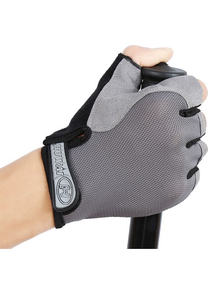 Bisiklet Eldivenleri Erkekler Kadınlar Için Bisiklet Eldivenleri, Yarım Parmak Bisiklet Eldiveni Yol Bisiklet Eldivenleri Şok Emici Dağ Bisikleti Eldivenleri-Gri(S) (Yurt Dışından)