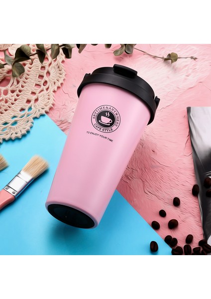 Çift Katmanlı Büyük Kapasiteli Araba Kupa Tatil Hediyesi Paslanmaz Çelik Hasır Bardak, 500 ml (Yurt Dışından) fiyatları