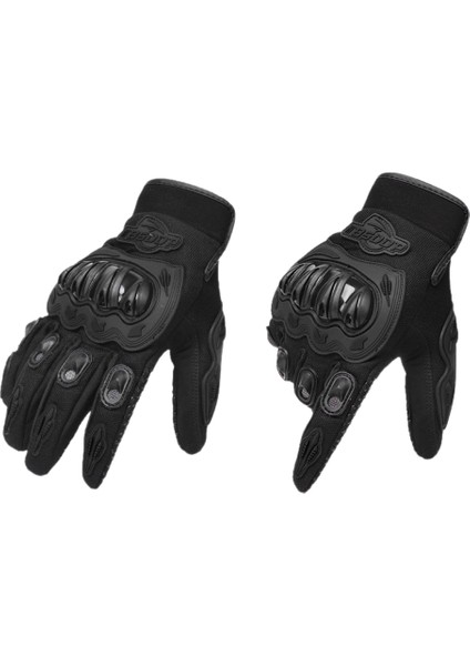 Motosiklet Eldivenleri Motosiklet Sürüş Eldivenleri Dört Mevsim Genel Motosiklet Şövalye Dış Mekan Eldivenleri Düşmeye Dayanıklı, Kaymaz ve Nefes Alabilen (M-Siyah) (Yurt Dışından)