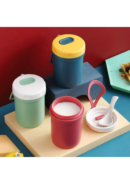 Plastik Su Bardağı, 350 ml Taşınabilir Mikrodalgaya Uygun Kahvaltı Bardağı, Okul Ofis Açık Hava Seyahat Öğrencisi Için (Donanma) (Yurt Dışından)