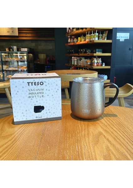 Büyük Kapasiteli Degrade Kupa Tatil Hediyesi Paslanmaz Çelik Kahve Kupa, 473 ml (Yurt Dışından)