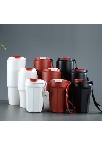 Çift Katmanlı Büyük Kapasiteli Araba Kupa Tatil Hediyesi Paslanmaz Çelik Kahve Kupa, 390 ml (Yurt Dışından) fırsatları