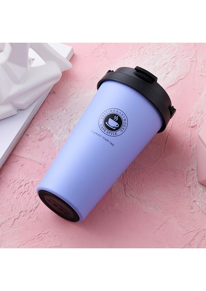 Çift Katmanlı Büyük Kapasiteli Araba Kupa Tatil Hediyesi Paslanmaz Çelik Hasır Bardak, 500 ml (Yurt Dışından) fırsatları