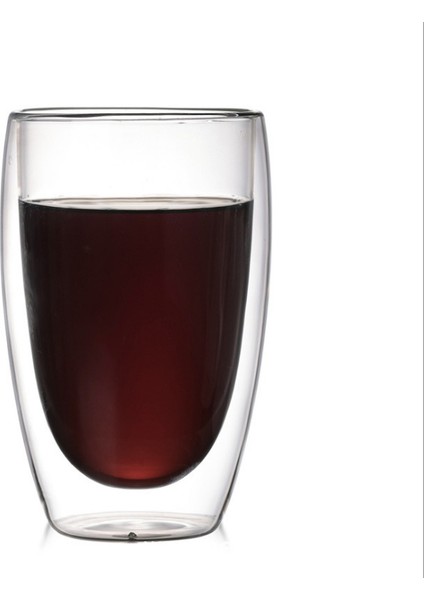 Saplı Çift Camlı Kahve Kupası, Yalıtımlı Katmanlı Kahve Kupası, Şeffaf Borosilikat Cam Kupa, Kapuçino, Çay, Latte, Espresso, Sıcak Içecekler, Şarap, Mikrodalga Için Mükemmel (Yurt Dışından)