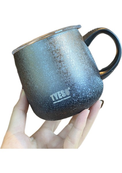 Büyük Kapasiteli Degrade Kupa Tatil Hediyesi Paslanmaz Çelik Kahve Kupa, 355 ml (Yurt Dışından)