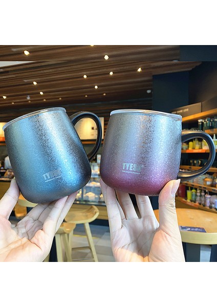 Büyük Kapasiteli Degrade Kupa Tatil Hediyesi Paslanmaz Çelik Kahve Kupa, 355 ml (Yurt Dışından) fiyatları