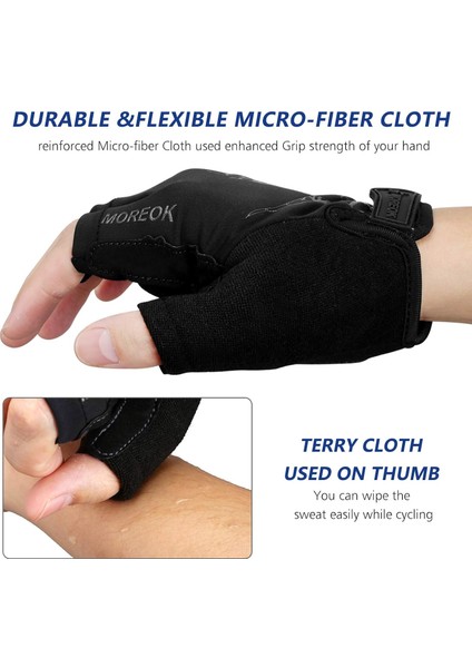 Saytay Bisiklet Eldivenleri, Yarım Parmak Bisiklet Eldiveni Mtb Dh Yol Bisiklet Eldivenleri Jel Ped Şok Emici Kaymaz Nefes Alabilir Motosiklet Dağ Bisikleti Eldivenleri Unisex Kadı (Yurt Dışından) modelleri