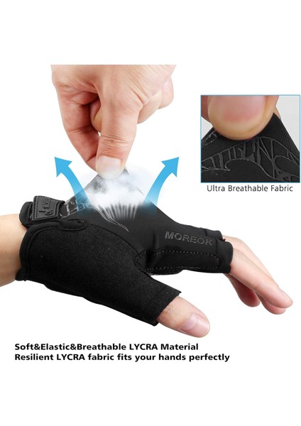 Saytay Bisiklet Eldivenleri, Yarım Parmak Bisiklet Eldiveni Mtb Dh Yol Bisiklet Eldivenleri Jel Ped Şok Emici Kaymaz Nefes Alabilir Motosiklet Dağ Bisikleti Eldivenleri Unisex Kadı (Yurt Dışından) fırsatları