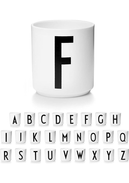 Mektup Kahve Fincanı/mektup Kupa Basit Tarzı (Mektup F) (Yurt Dışından)