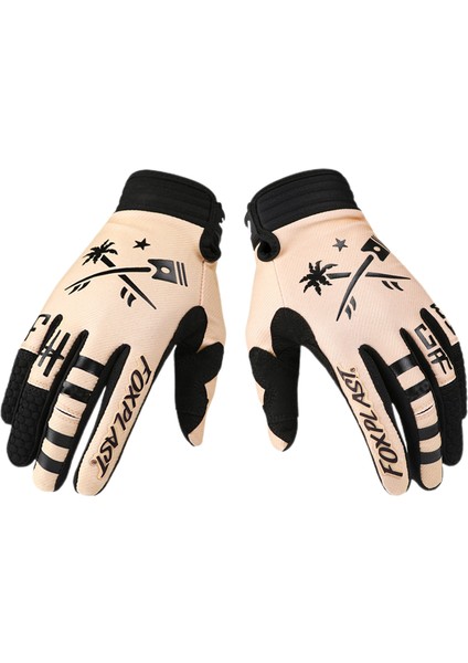 Binicilik, Yol Yarışı, Tırmanma Için Tam Parmaklı ve Dokunmatik Ekranlı, Nefes Alabilen Hafif Kaymaz Eldivenler(L,haki) (Yurt Dışından)