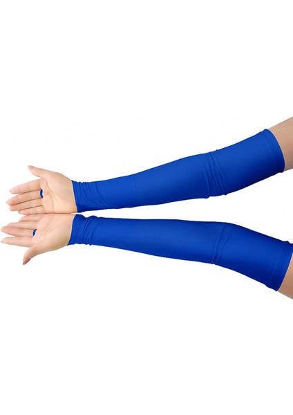 Genç Kız Genç Erkek Yetişkin Esnek Splandeks Parmaksız Dirsek Üzeri Cosplay Kedikıyafeti Opera Uzun Eldivenler, Kraliyet Mavisi (Yurt Dışından)