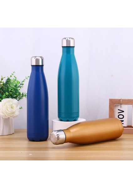 304 Paslanmaz Çelik Kola Şişesi Büyük Kapasiteli Açık Termos Spor Pot Bowling Bardağı 14 500 ml (Yurt Dışından)