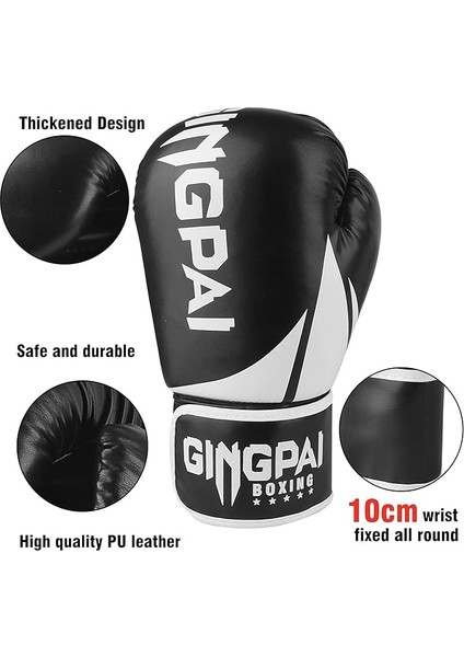 Boks, Kickboks, Karate, Muay Thai, Mma Training Scorpio Siyah 10OZ Için Yetişkin Boks Eldiveni (Yurt Dışından) modelleri