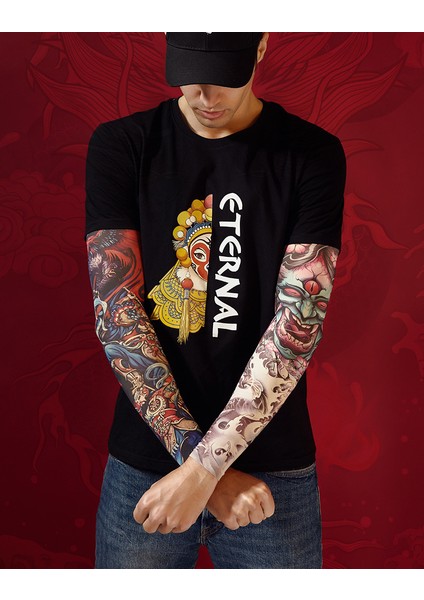 Serin Dövme Kollu Kol Çorapları, Sahte Geçici Dövme, Erkek Kadın Moda Vücut Sanatı Parti FAVOR-GP77014 Için Esnek Güneş Koruyucu Kapak (Yurt Dışından) indirimleri