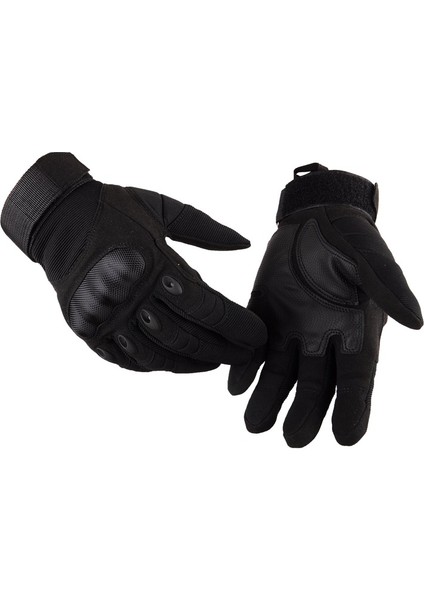 Dokunmatik Ekran Motosiklet Motokros Dirt Bike Yarışı Yokuş Aşağı Taktik Eldivenler (M, Tüm Parmak Siyah) (Yurt Dışından) fiyatları