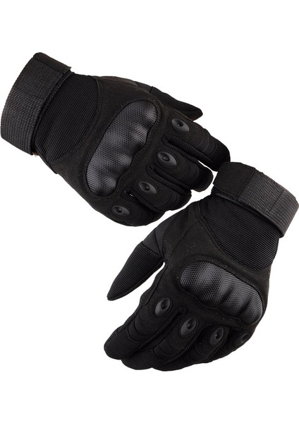 Dokunmatik Ekran Motosiklet Motokros Dirt Bike Yarışı Yokuş Aşağı Taktik Eldivenler (M, Tüm Parmak Siyah) (Yurt Dışından) modelleri