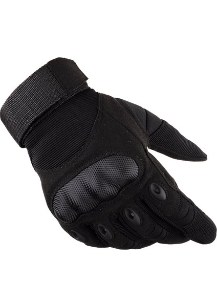 Dokunmatik Ekran Motosiklet Motokros Dirt Bike Yarışı Yokuş Aşağı Taktik Eldivenler (M, Tüm Parmak Siyah) (Yurt Dışından) fırsatları