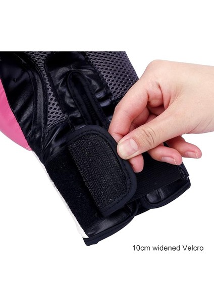 Erkek ve Kadın Boks Eldivenleri, Boks Antrenman Eldivenleri, Tekvando Kum Torbası Eldivenleri, Muay Thai Müsabaka Antrenman Eldivenleri Pembe ve Beyaz 12OZ (Yurt Dışından) modelleri