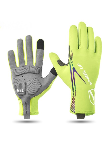 Erkekler ve Kadınlar Için Bisiklet Eldivenleri - Mtb Eldivenleri - Dağ Bisikleti Eldivenleri Dokunmatik Ekran Kaymaz Şok Emici-Sarı(Xl) (Yurt Dışından)